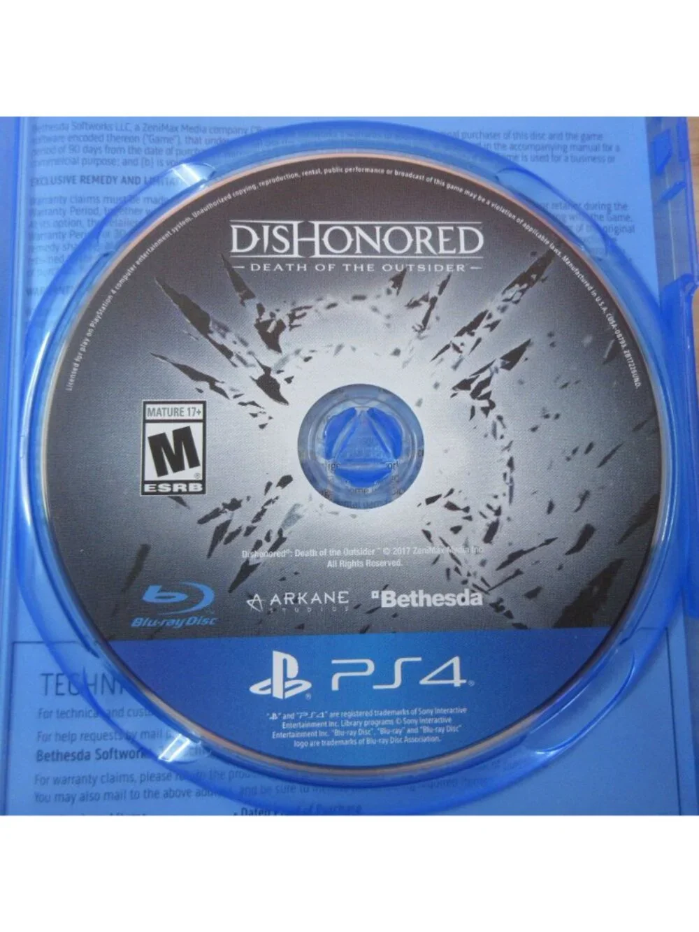 LOT of 2 PS4 Action Games - Dishonored Death of the Outsider - Ghost Recon